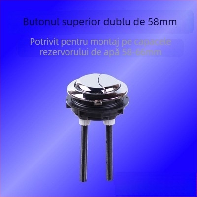 Buton dublu pentru rezervorul toaletei, material ABS, design modern minimalist