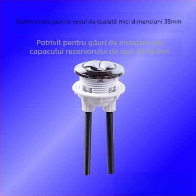 Buton dublu pentru rezervorul toaletei, material ABS, design modern minimalist