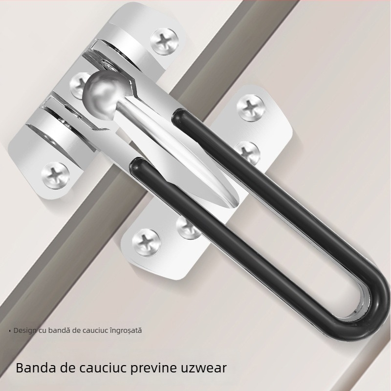 Încuietoare antifurt pentru ușă, model 32, aliaj de zinc, finisaj cu textură de sârmă, stil modern