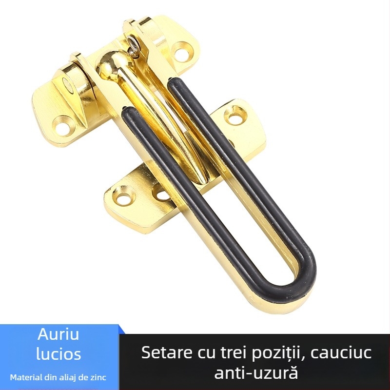 Încuietoare antifurt pentru ușă, model 32, aliaj de zinc, finisaj cu textură de sârmă, stil modern