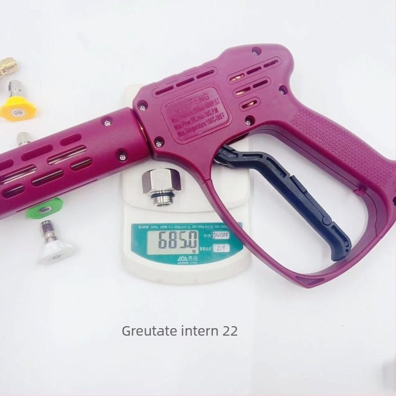 Pistol de spălat auto cu presiune înaltă, cap din cupru, mâner din plastic, greutate 2 kg
