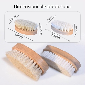 Perie pentru pantofi din păr de cal, îngrijire și curățare, Konbida, 100 bucăți în cutie, stil modern minimalist