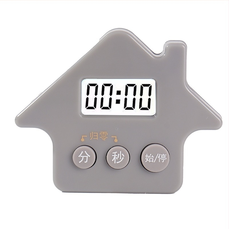 Cronometru de bucătărie în formă de casă – LCD digital, bază magnetică, 99:59, alimentat cu baterie