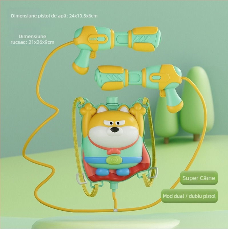 Heart Pet Pușcă cu rucsac pentru apă — acționare manuală și electrică, carcasă din plastic, pentru vârsta 15–35 ani