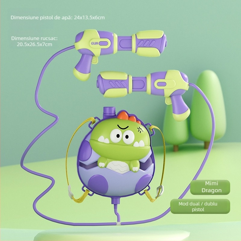 Heart Pet Pușcă cu rucsac pentru apă — acționare manuală și electrică, carcasă din plastic, pentru vârsta 15–35 ani