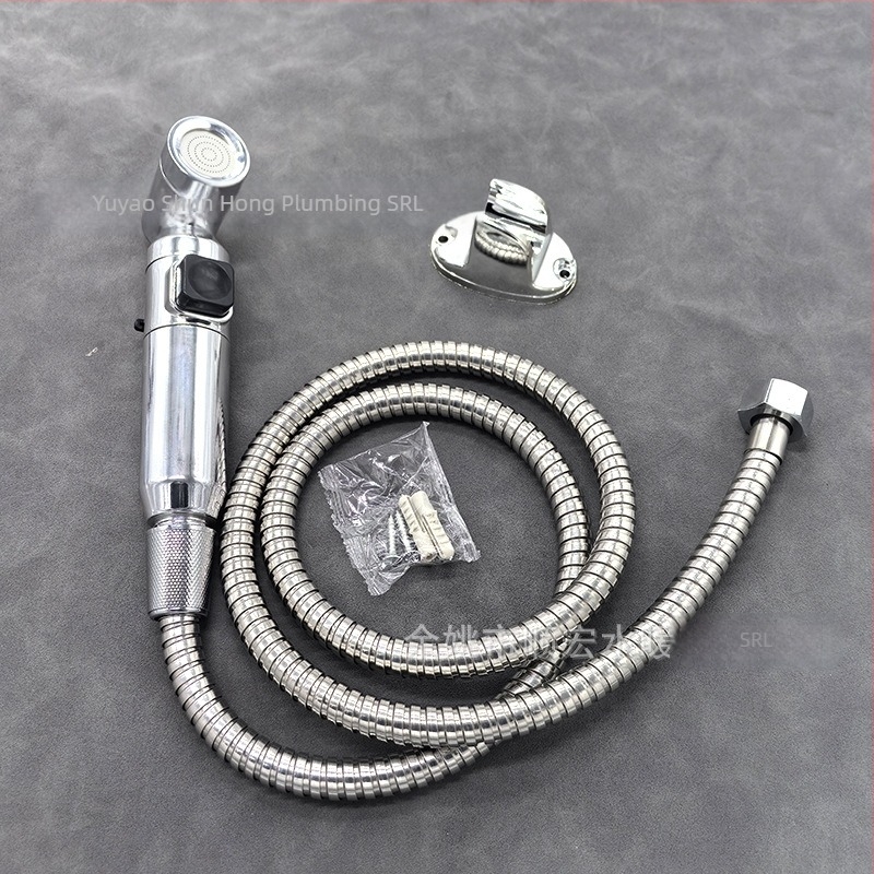 Spray portabil cu presiune pentru spălarea animalelor de companie și curățarea băii (model S56; material plastic; portabil; instalare directă; presiune nominală 5-8 kg)