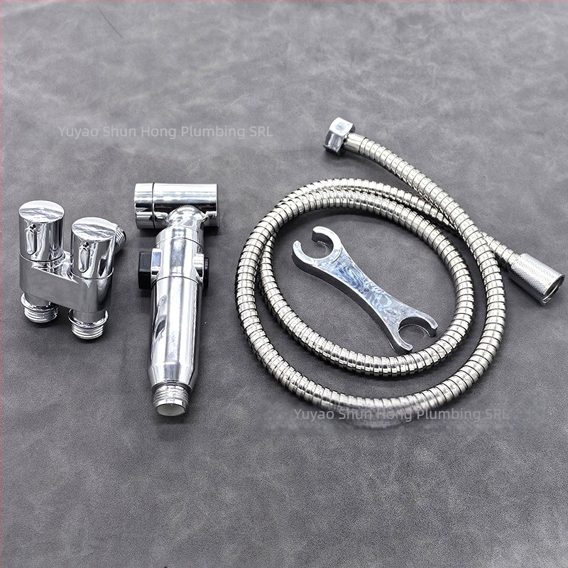 Spray portabil cu presiune pentru spălarea animalelor de companie și curățarea băii (model S56; material plastic; portabil; instalare directă; presiune nominală 5-8 kg)