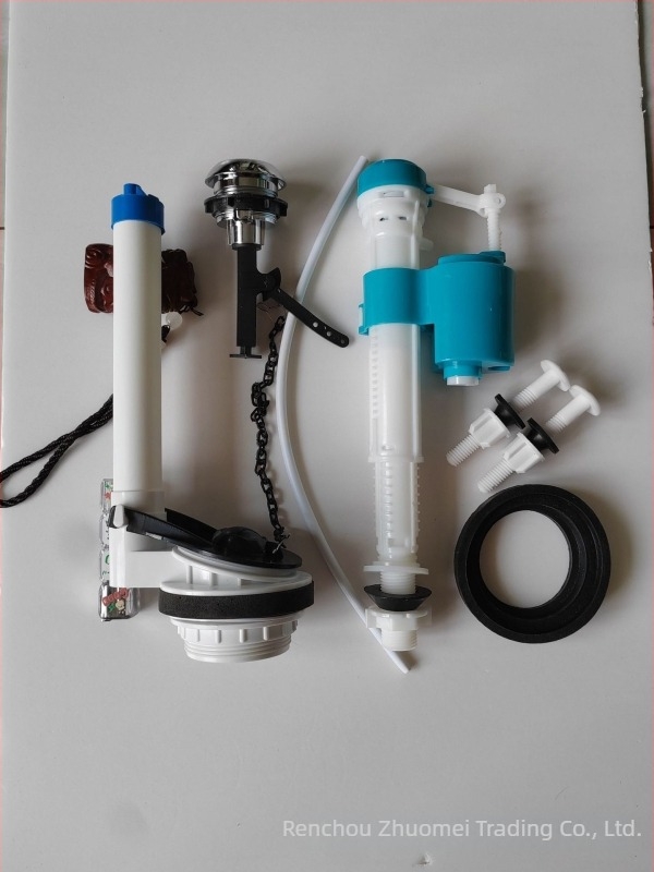 Kit de accesorii pentru rezervorul de toaletă cu ventil de umplere și supapă de evacuare — Material: PP/POM; Categorie: accesorii pentru rezervor; Utilizare: asamblare