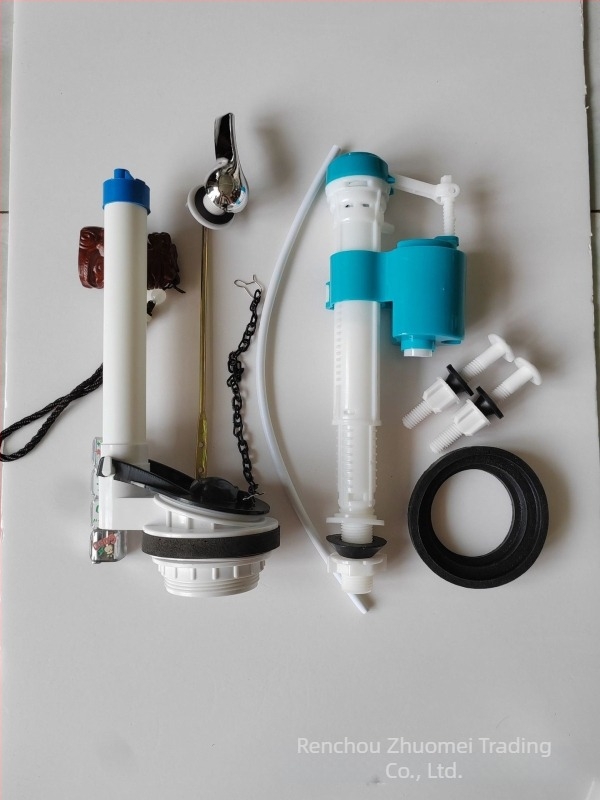 Kit de accesorii pentru rezervorul de toaletă cu ventil de umplere și supapă de evacuare — Material: PP/POM; Categorie: accesorii pentru rezervor; Utilizare: asamblare