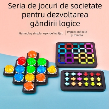 Joc de masă Diamond Maze din plastic pentru copii, 7–14 ani, dezvoltă gândirea logică, coordonarea mână-ochi și interacțiunea părinte-copil