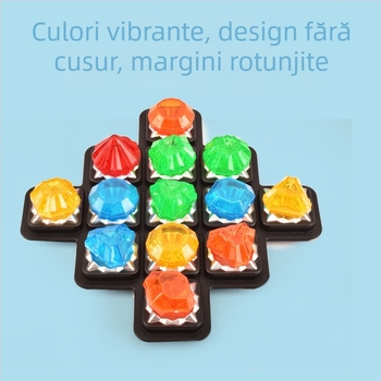 Joc de masă Diamond Maze din plastic pentru copii, 7–14 ani, dezvoltă gândirea logică, coordonarea mână-ochi și interacțiunea părinte-copil