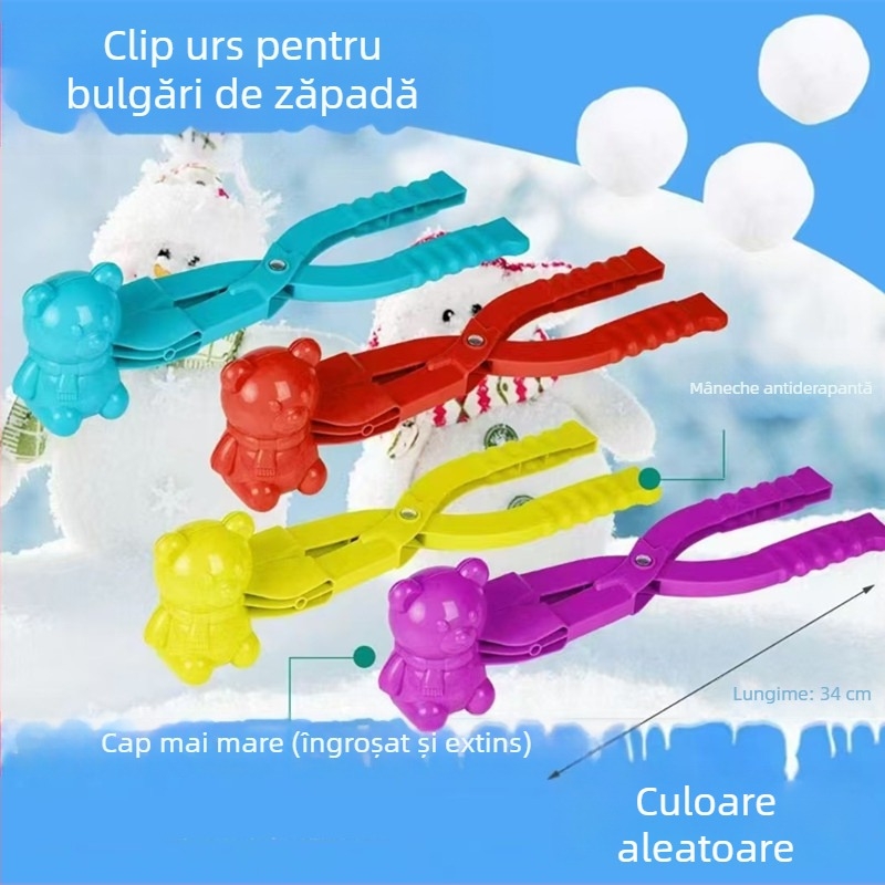 Junqi clips din plastic pentru bulgări de zăpadă pentru copii | formare rapidă a bulgărilor | clip de zăpadă
