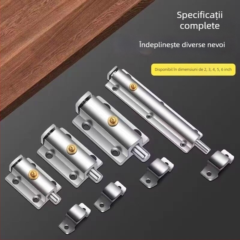 Încuietoare automată cu bolt cu arc pentru ușă - oțel inoxidabil, finisaj electroplacat, model: Altul