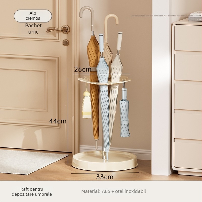 Raft din plastic pentru umbrele, uz casnic, independent, depozitare în spatele ușii, multifuncțional, 1 etaj, pentru living