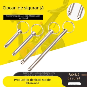 Pin de eliberare rapidă cu bilă din A3 oțel, tip inel rotund, standard Gb 882, pentru poziționare în utilaje industriale