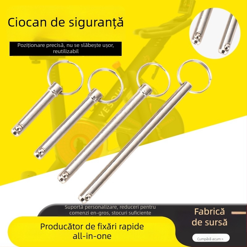 Pin de eliberare rapidă cu bilă din A3 oțel, tip inel rotund, standard Gb 882, pentru poziționare în utilaje industriale