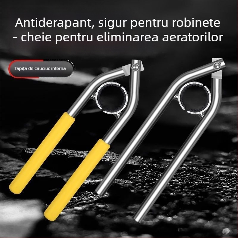 Unealtă de demontare a aeratorului robinetului cu clește – oțel/plastic, design modern minimalist, brand Jiang self-flow