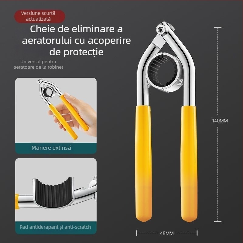 Unealtă de demontare a aeratorului robinetului cu clește – oțel/plastic, design modern minimalist, brand Jiang self-flow