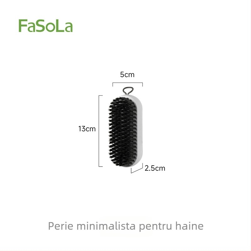 FaSoLa Perie pentru pantofi cu mâner lung, peri moi care nu deteriorează pantofii; perie de curățare anti-murdărire; materiale: HIPS, PP, PVC