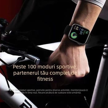 Ceas inteligent cu monitorizare glicemie, tensiune arterială, acid uric și ritm cardiac, plăți NFC