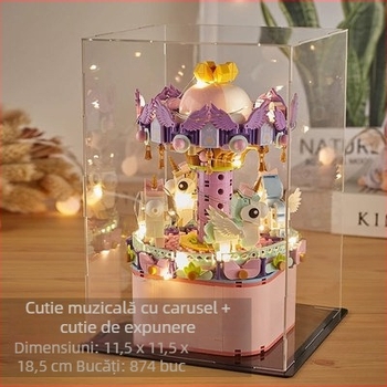 Set de blocuri muzicale: plastic ABS, peste 800 bucăți, funcție muzicală, pentru 7–14 ani, DIY