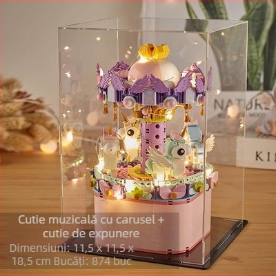Set de blocuri muzicale: plastic ABS, peste 800 bucăți, funcție muzicală, pentru 7–14 ani, DIY