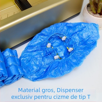 Mașină automată pentru capace de pantofi – Cataramă în formă de T, utilizare în interior, capace de pantofi de unică folosință, operare prin pedala inteligentă