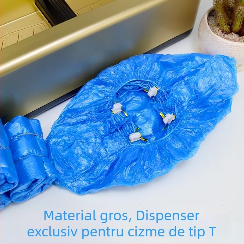 Mașină automată pentru capace de pantofi – Cataramă în formă de T, utilizare în interior, capace de pantofi de unică folosință, operare prin pedala inteligentă