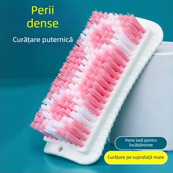 Perie pentru haine și pantofi cu mâner lung, peri tari, durabilă, nu lasă păr, nu deteriorează hainele