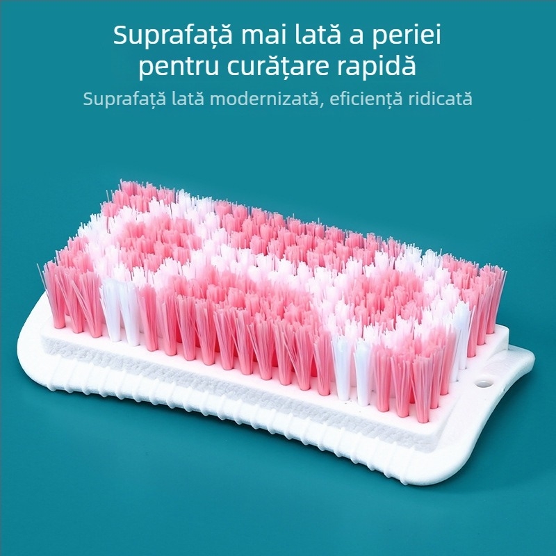 Perie pentru haine și pantofi cu mâner lung, peri tari, durabilă, nu lasă păr, nu deteriorează hainele