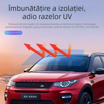 Film auto cu nano-ceramică, acoperire pentru întregul vehicul, transparență 70–80%, protecție UV peste 90%