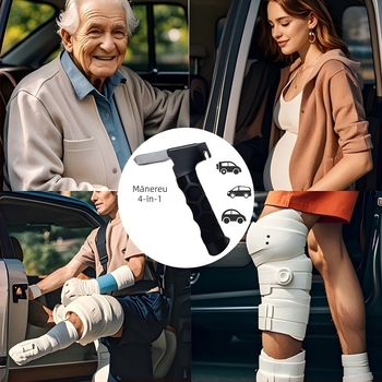 Unealtă auto 3-in-1 pentru urgențe: cioc de spargere a geamurilor și suport pentru braț, Lin ting, material ABS aliaj de aluminiu, greutate 0,18 kg