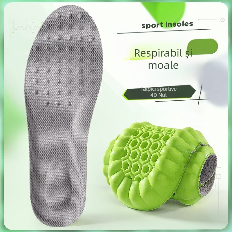 Tălpi sportive – PU, talpă întreagă, amortizare la șocuri, respirabile, absorb transpirația și anti miros