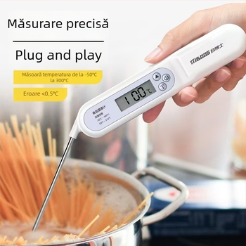 TP600 Termometru digital cu sondă pentru alimente – măsoară temperatura apei, a laptelui și a uleiului – BBQ termometru de tip stilou
