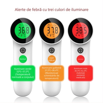 JM-01801 Termometru infraroșu pentru frunte, termometru medical portabil pentru temperatura corpului, cu baterie uscată