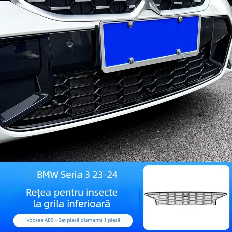 Dishan protecție pentru grila inferioară cu plasă ABS + King Kong pentru BMW Seria 3 (2023–2025) — protecție împotriva prafului și insectelor, îmbunătățire a aspectului