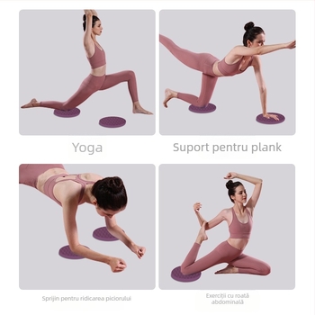 Saltea de yoga rotundă, pernă groasă pentru genunchi și coate, material TPE, grosime 6/8/10/15/20/30 mm