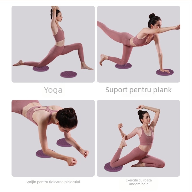 Saltea de yoga rotundă, pernă groasă pentru genunchi și coate, material TPE, grosime 6/8/10/15/20/30 mm