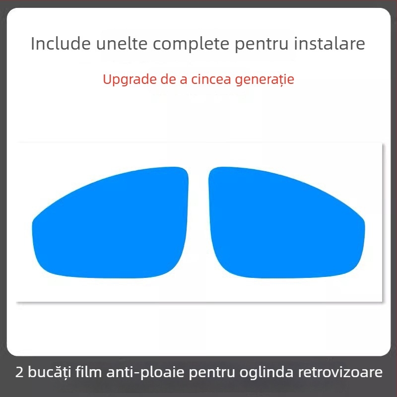 Film pentru oglinda retrovizoare auto - material PET, adeziv puternic, impermeabil la apă, model 7