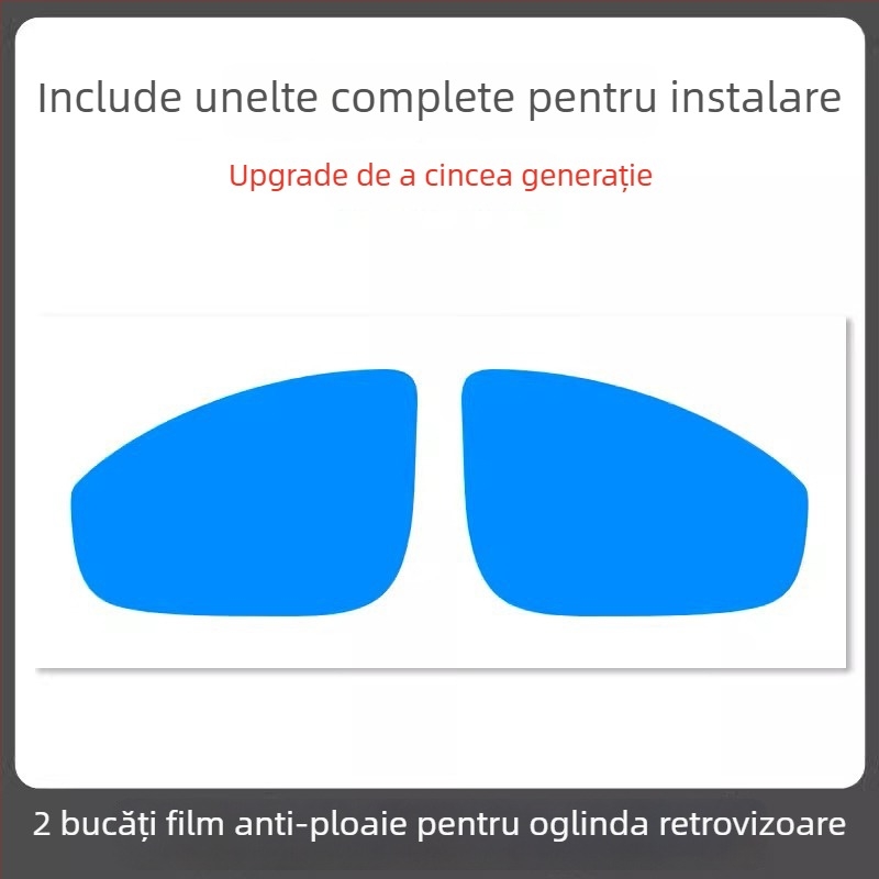 Film pentru oglinda retrovizoare auto - material PET, adeziv puternic, impermeabil la apă, model 7