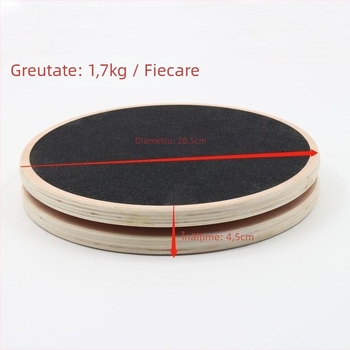 Placă de Pilates din lemn pentru talie – silențioasă, anti-alunecare, structură stabilă. Brand: Zhang Zhe Factory; Material: lemn