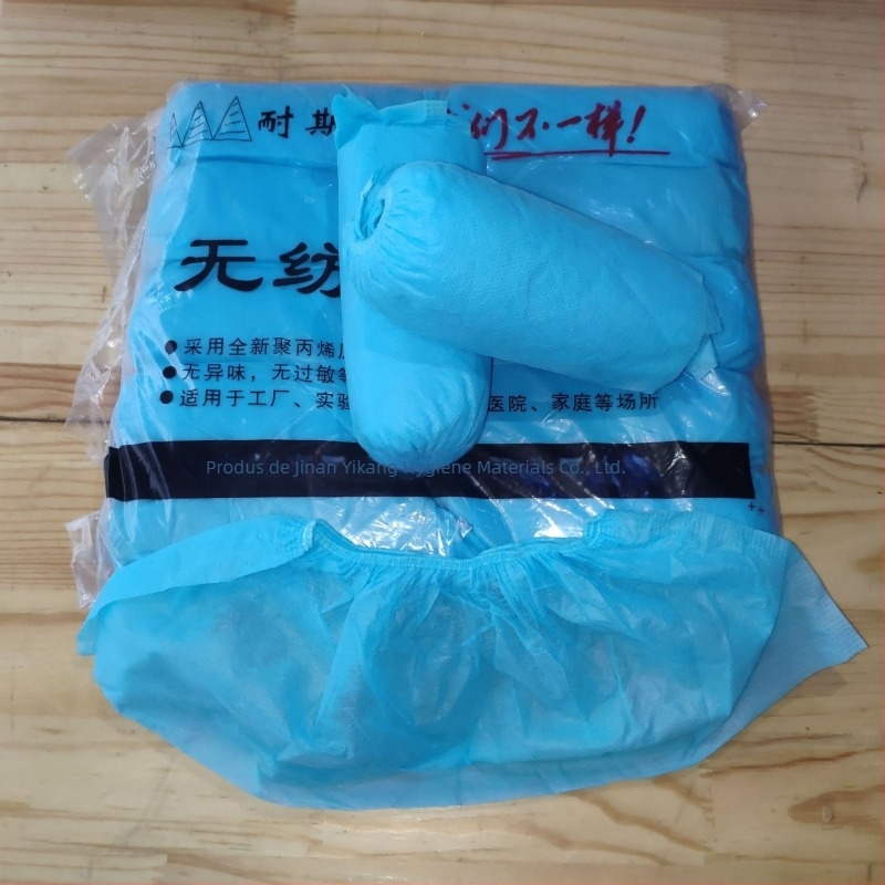 Coveruri de încălțăminte din material textil nețesut, de unică folosință, rezistente la uzură, mai groase, protecție împotriva prafului și antiaderanță pentru laboratoare (Origine: Shandong; Brand: Aoxing; Tip: Altul; Funcție: Protecție împotriva prafului;