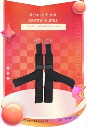 Amido Curea de Picior în formă Y pentru Pilates, pentru Femei, Cadillac Pat, Anti-Cădere, Material: polar fleece + webbing poliester-cotton