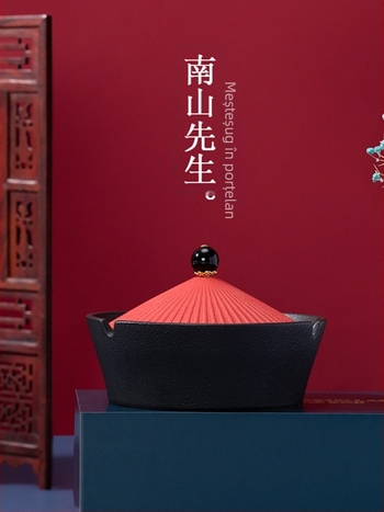 Cenușar ceramic cu capac, decorativ, cu logo imprimat, posibilitate de personalizare, stil palat/clasic