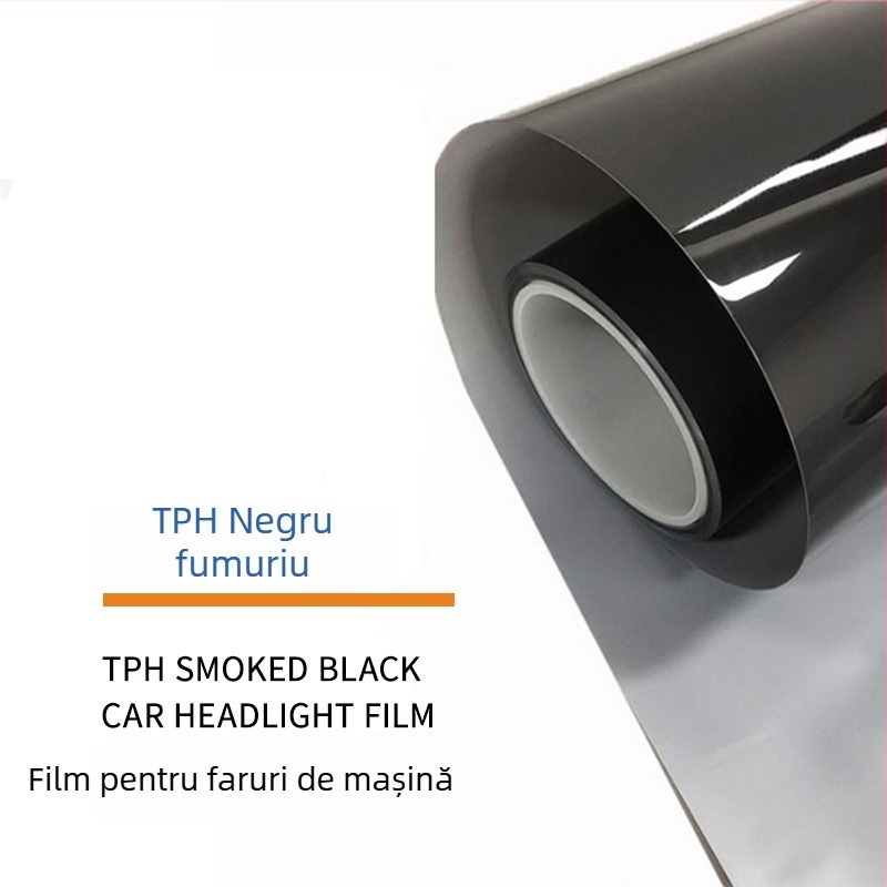 Folie de protecție a farurilor auto – material TPH, transparent, instalare cu bandă adezivă, personalizabilă
