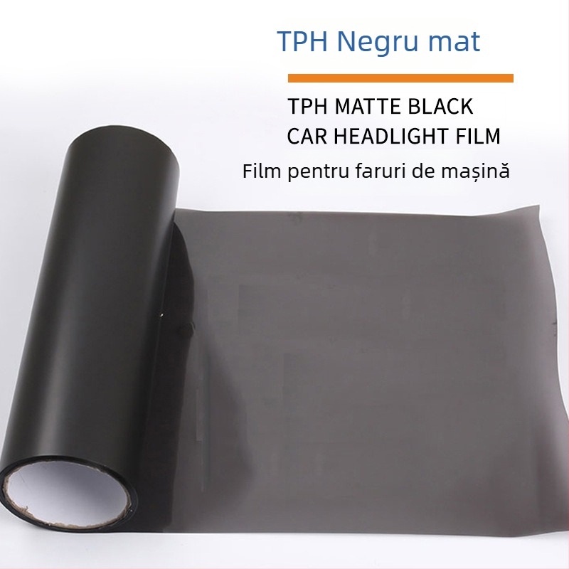 Folie de protecție a farurilor auto – material TPH, transparent, instalare cu bandă adezivă, personalizabilă
