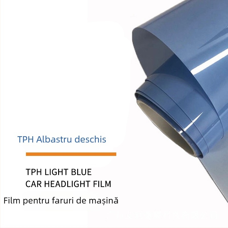 Folie de protecție a farurilor auto – material TPH, transparent, instalare cu bandă adezivă, personalizabilă