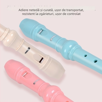 Swan recorder cu stil german, 8 orificii și 6 orificii, pentru copii și începători, gamă în registru înalt, cu geantă
