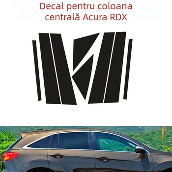 Sticker pentru hub-ul roții - Oțel inoxidabil, Model desen animat, Personalizabil, Montaj cu ventuză, Acura RDX