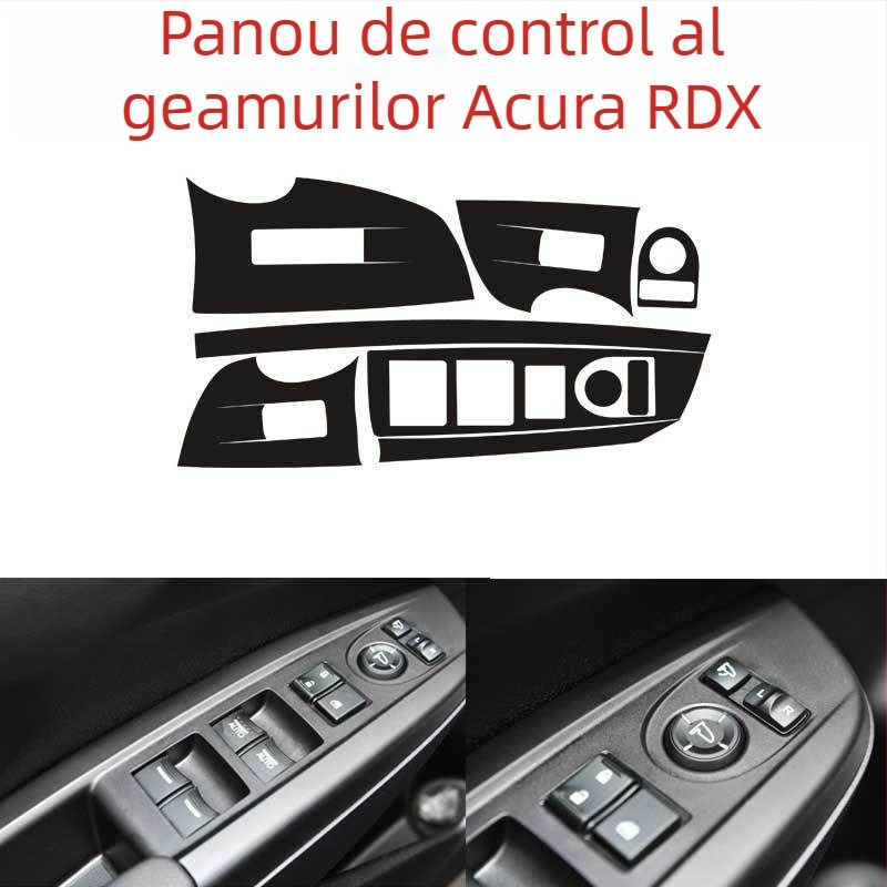 Sticker pentru hub-ul roții - Oțel inoxidabil, Model desen animat, Personalizabil, Montaj cu ventuză, Acura RDX